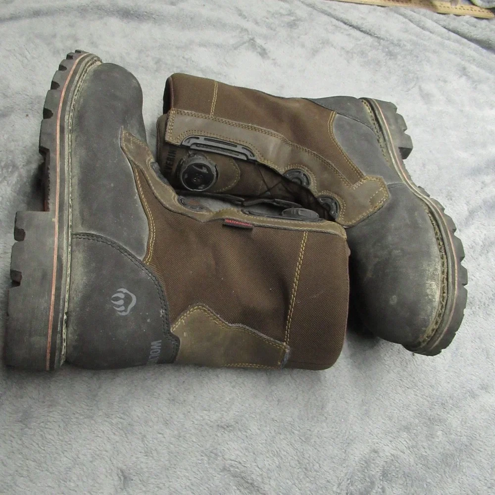 Wolverine Boot Men 11.5M Waterproof SteelToe BOA Drillbit Oil Rigger Rugged Work